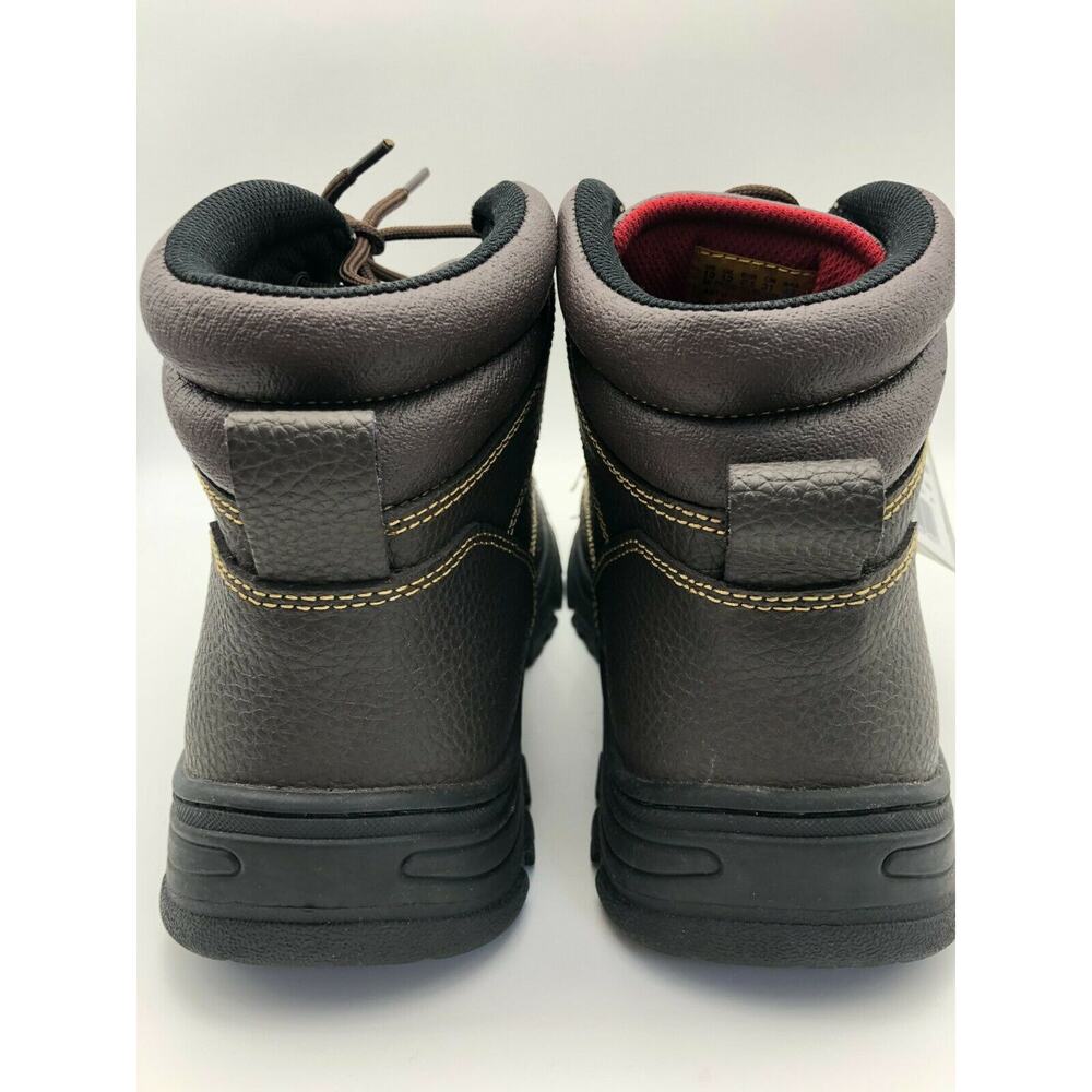Skechers Men's 77143MC Brown Leather Steel Toe Safety Boots Lace Up Size US 13 - Picture 8 of 12